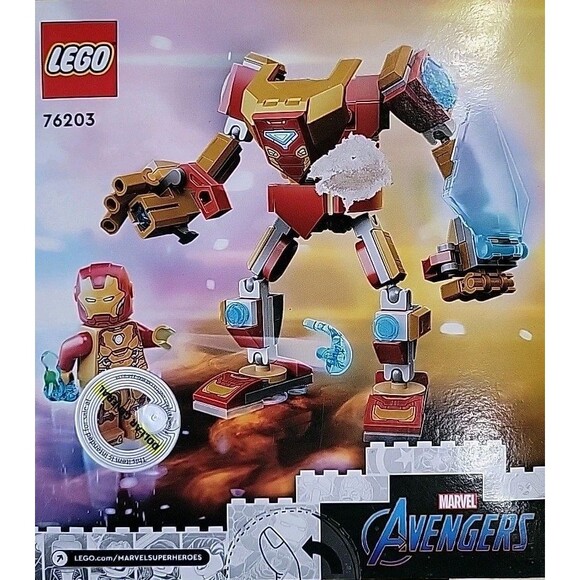 LEGO Marvel Super Heroes 76203 Iron Man Mech Armor Retired Set New In Sealed Box - Picture 2 of 8